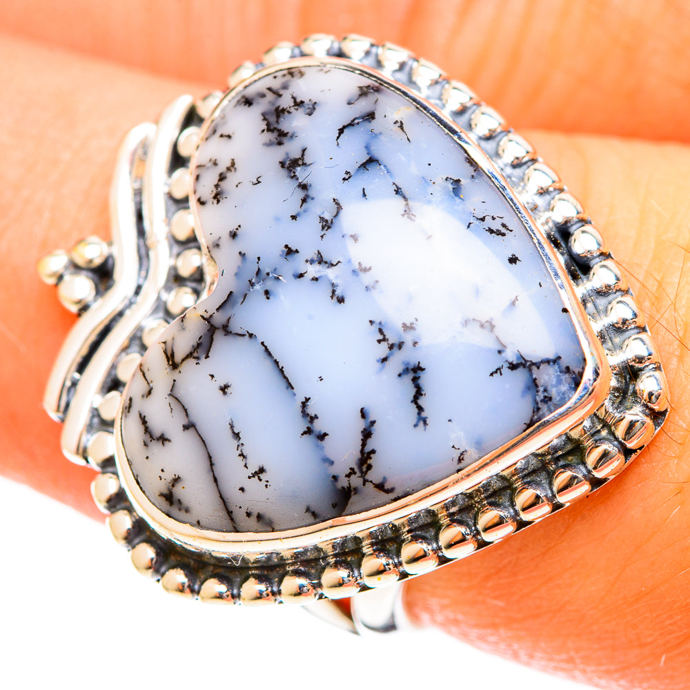 Dendritic Opal Rings handcrafted by Anasilvercos - RING122457