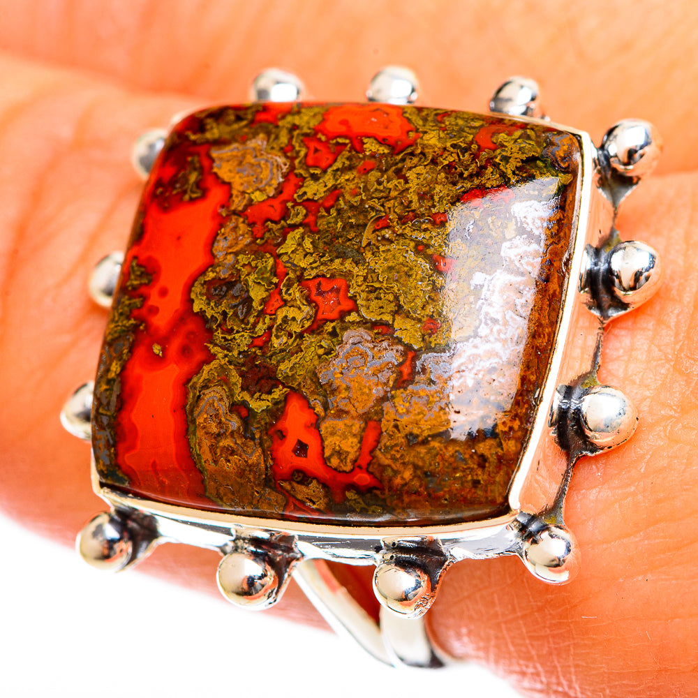 Moroccan Agate Rings handcrafted by Anasilvercos - RING122486