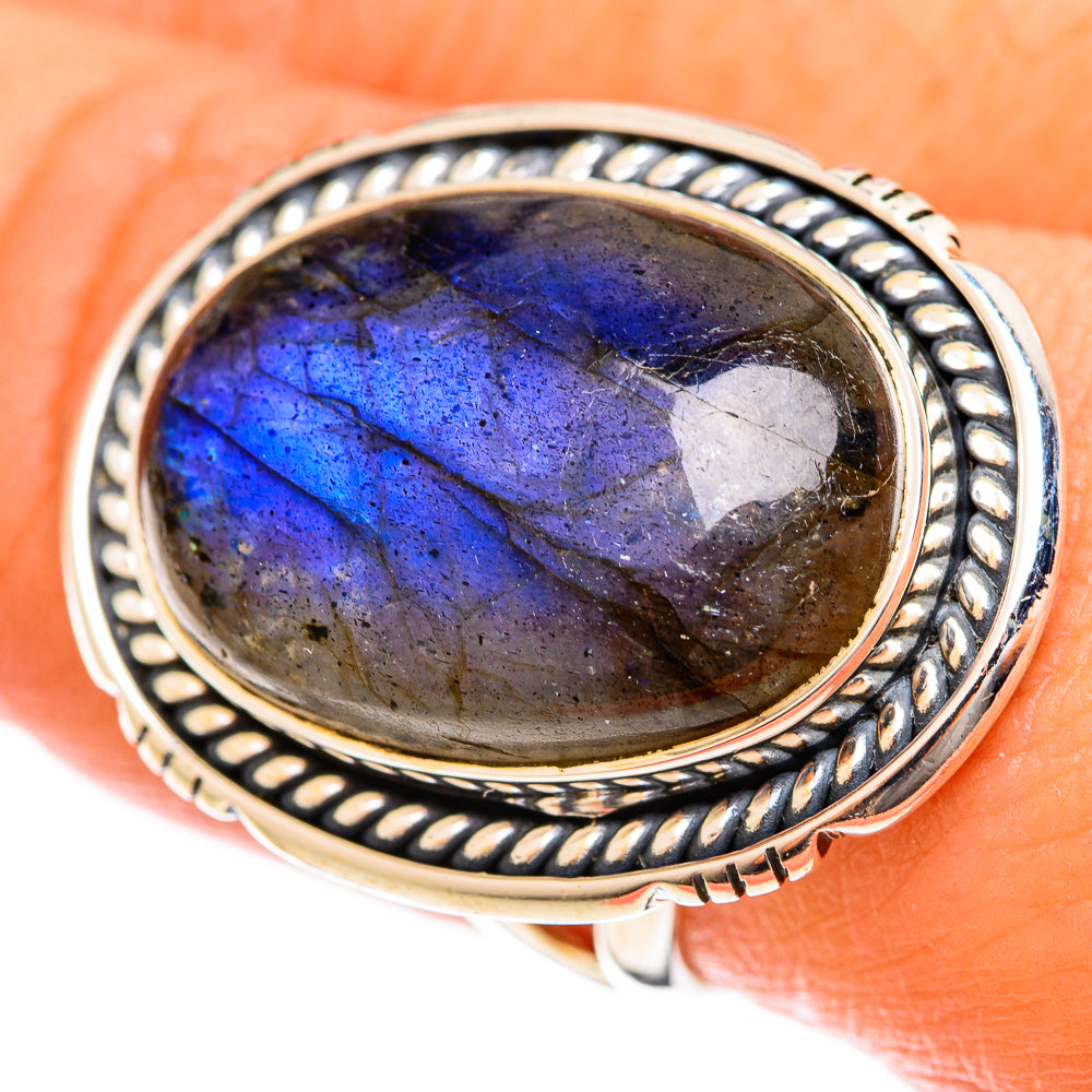 Labradorite Rings handcrafted by Anasilvercos - RING122506
