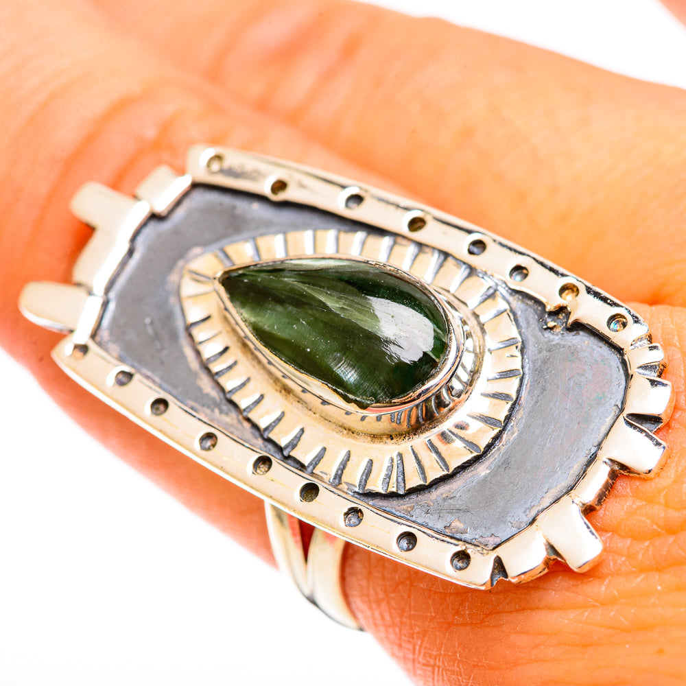 Seraphinite Rings handcrafted by Anasilvercos - RING122515
