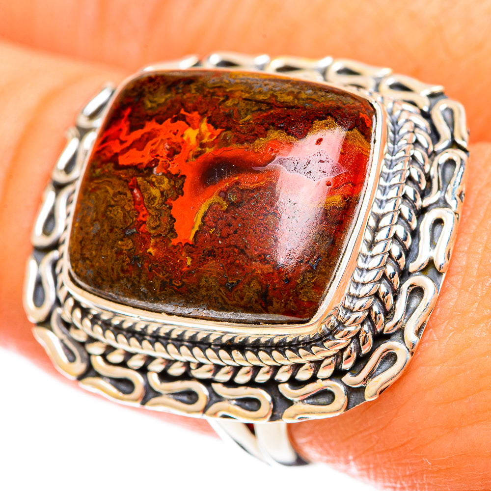 Moroccan Agate Rings handcrafted by Anasilvercos - RING122521