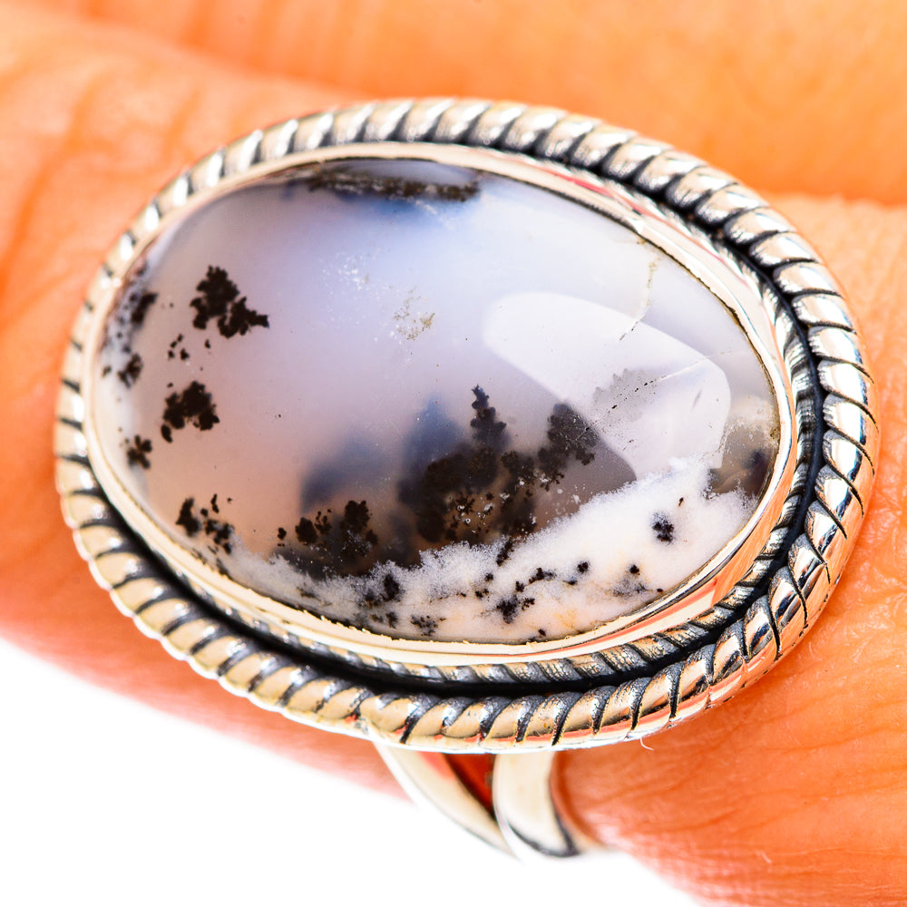 Dendritic Opal Rings handcrafted by Anasilvercos - RING122533