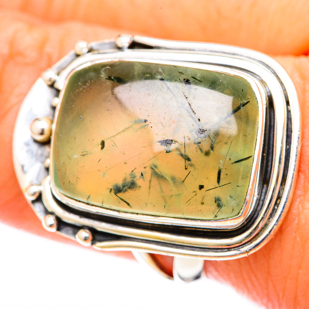 Prehnite Rings handcrafted by Anasilvercos - RING122541