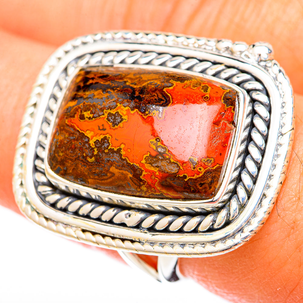Moroccan Agate Rings handcrafted by Anasilvercos - RING122547