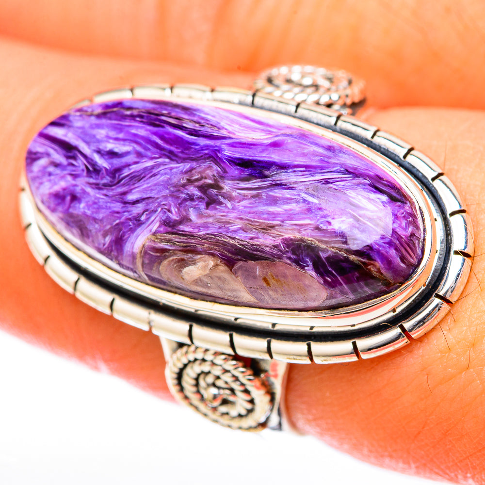 Charoite Rings handcrafted by Anasilvercos - RING122569