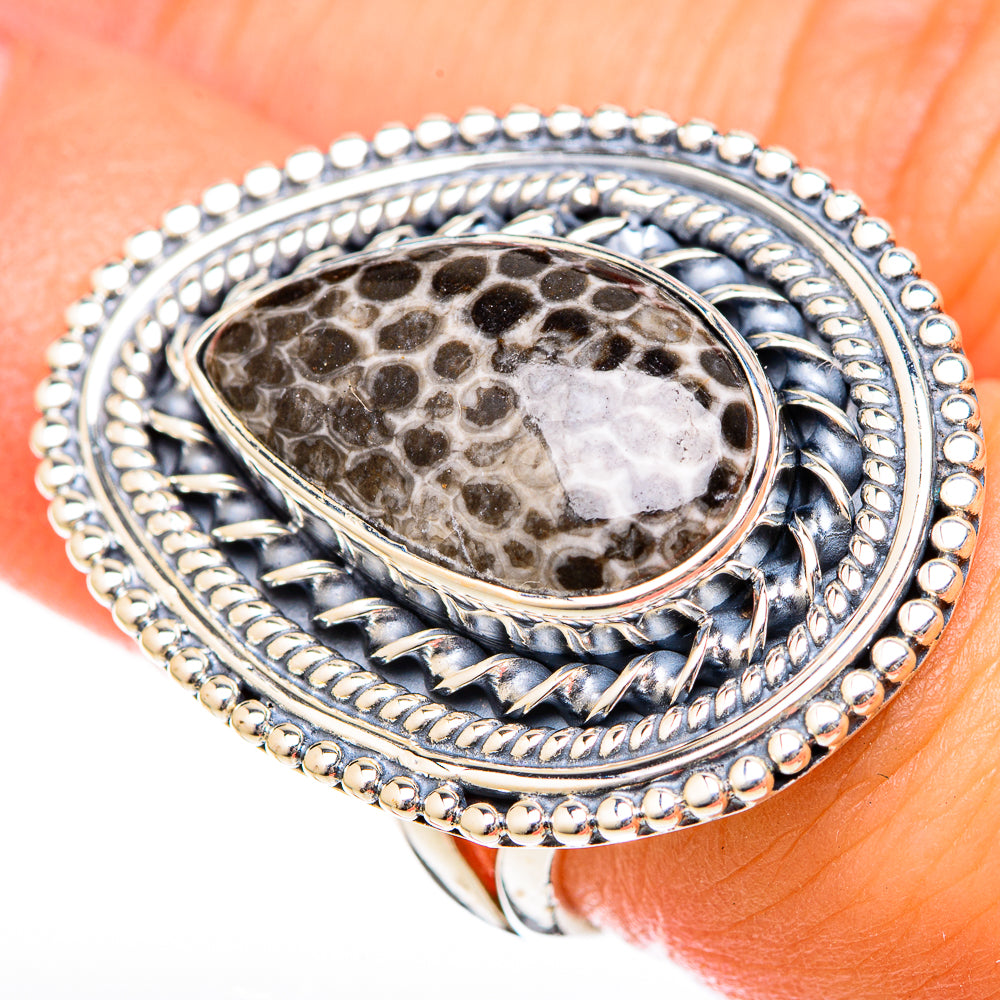 Stingray Coral Rings handcrafted by Anasilvercos - RING122574