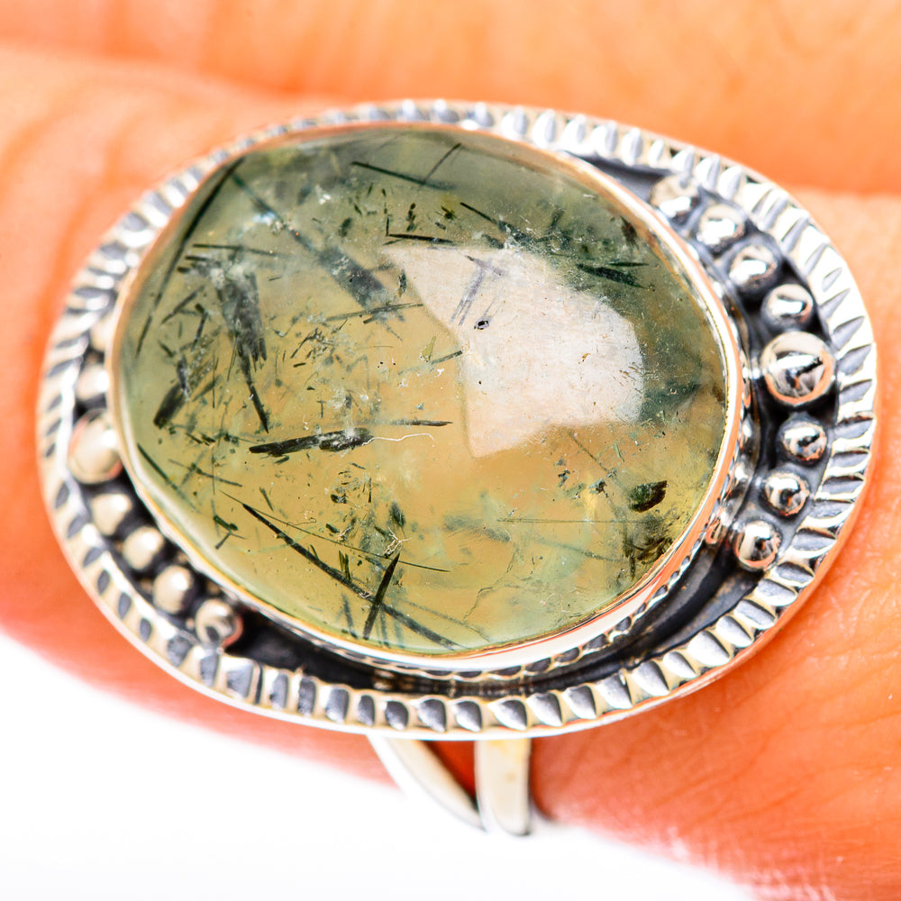 Prehnite Rings handcrafted by Anasilvercos - RING122583