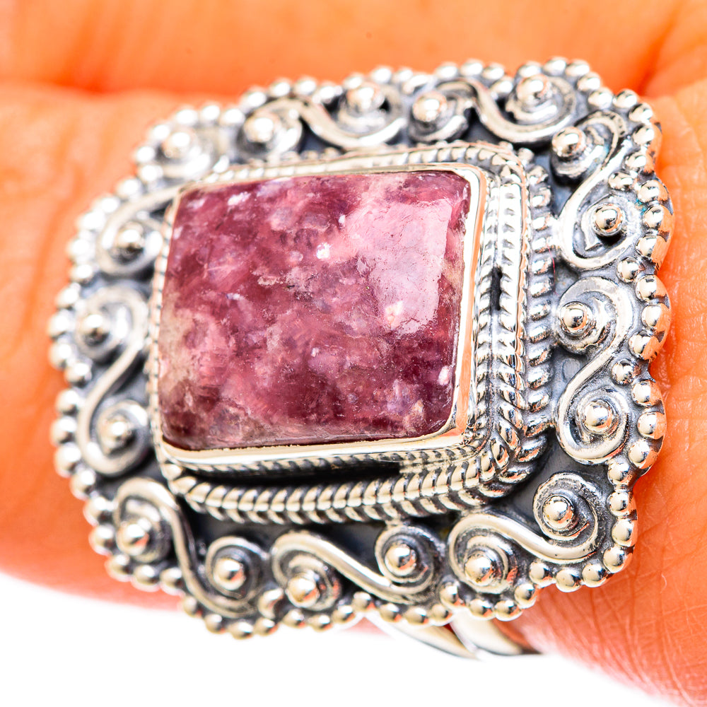 Lepidolite Rings handcrafted by Anasilvercos - RING122589