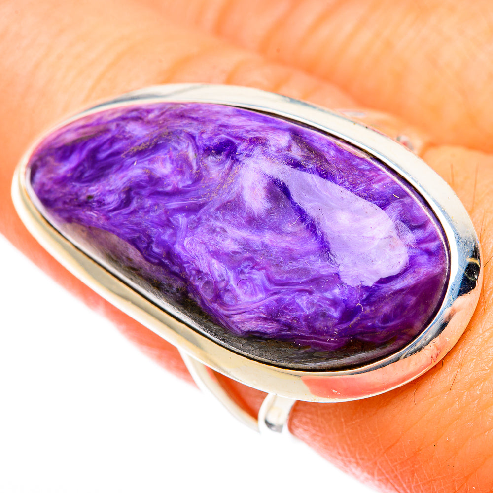 Charoite Rings handcrafted by Anasilvercos - RING122611
