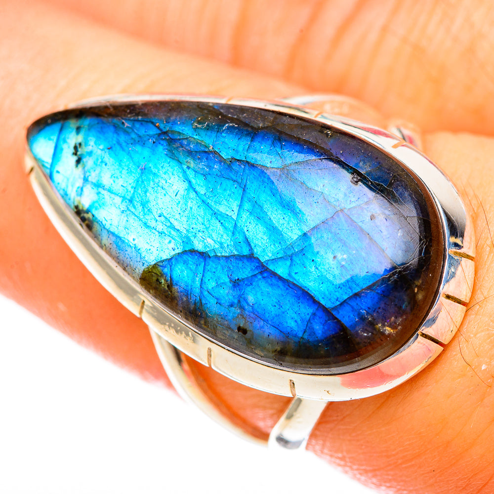 Labradorite Rings handcrafted by Anasilvercos - RING122615