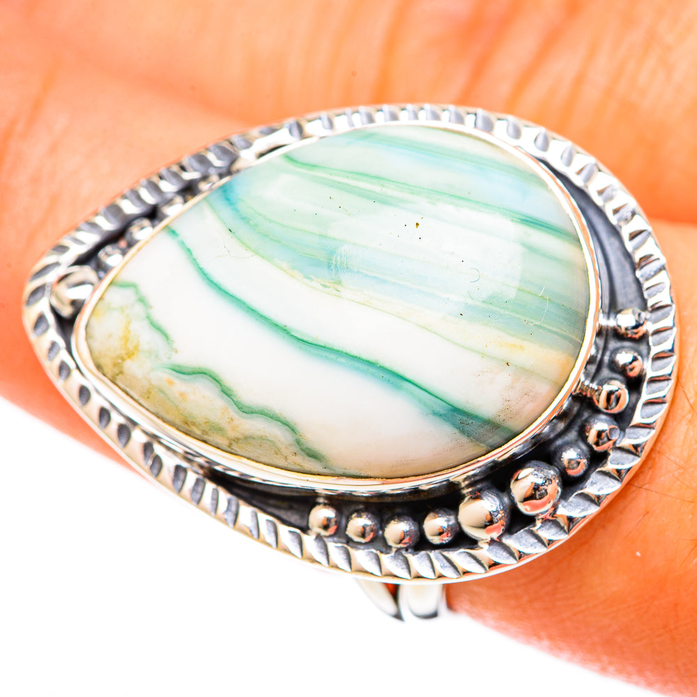 Green Jasper Rings handcrafted by Anasilvercos - RING122617