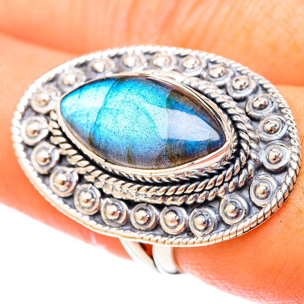 Labradorite Rings handcrafted by Anasilvercos - RING122639
