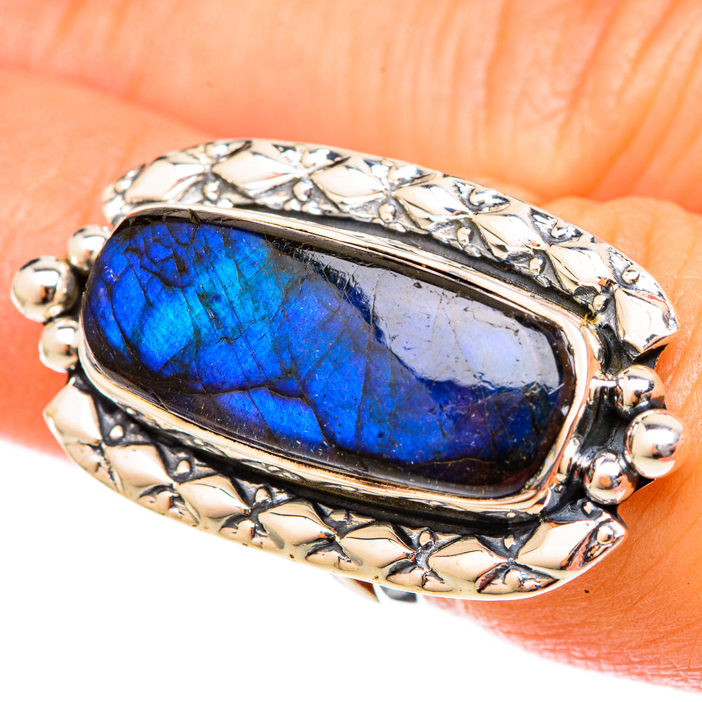 Labradorite Rings handcrafted by Anasilvercos - RING122654