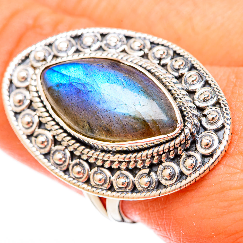 Labradorite Rings handcrafted by Anasilvercos - RING122660