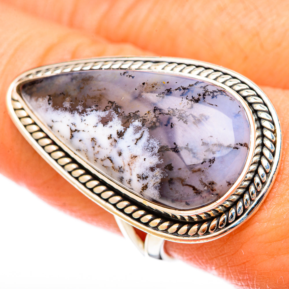 Dendritic Opal Rings handcrafted by Anasilvercos - RING122665