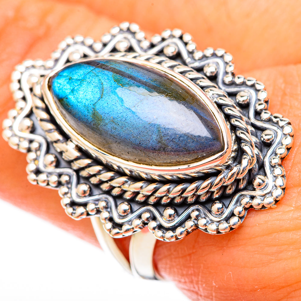 Labradorite Rings handcrafted by Anasilvercos - RING122668
