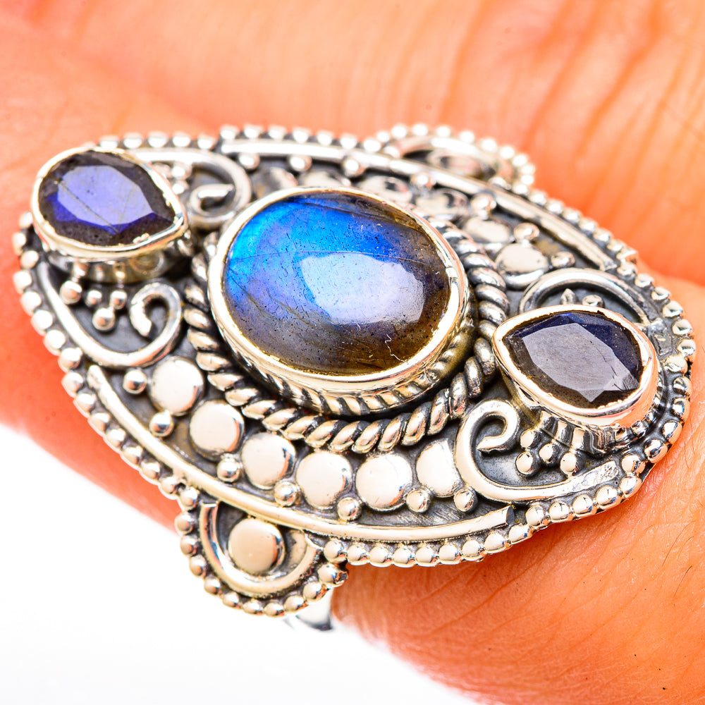 Labradorite Rings handcrafted by Anasilvercos - RING122669