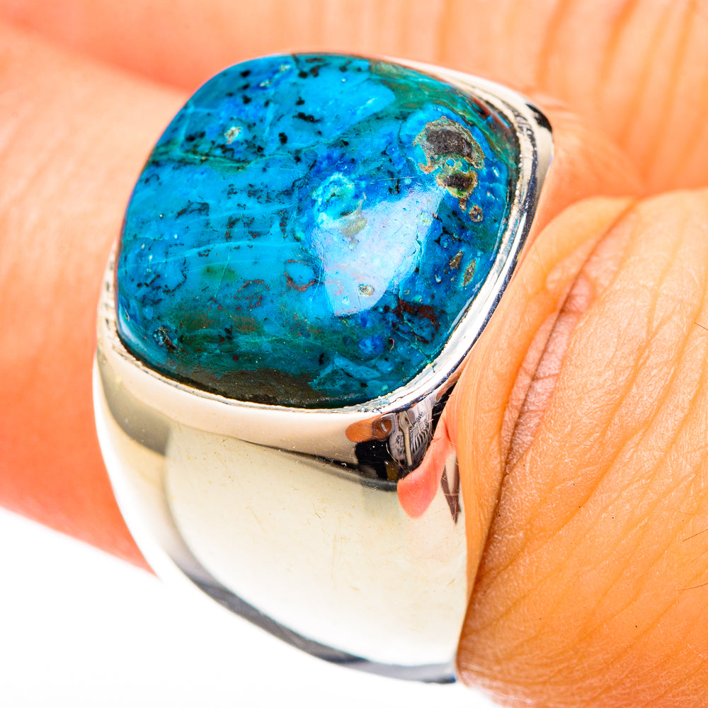 Chrysocolla Rings handcrafted by Anasilvercos - RING122697