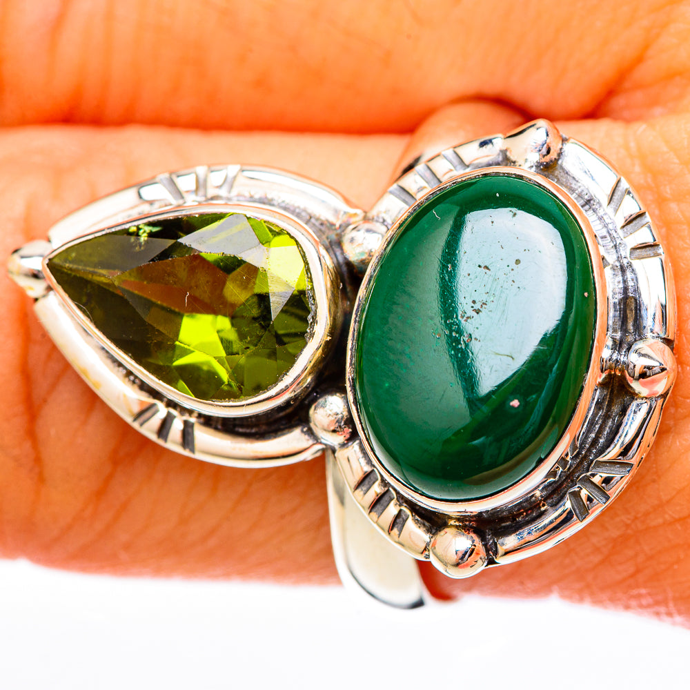 Malachite Rings handcrafted by Anasilvercos - RING122701