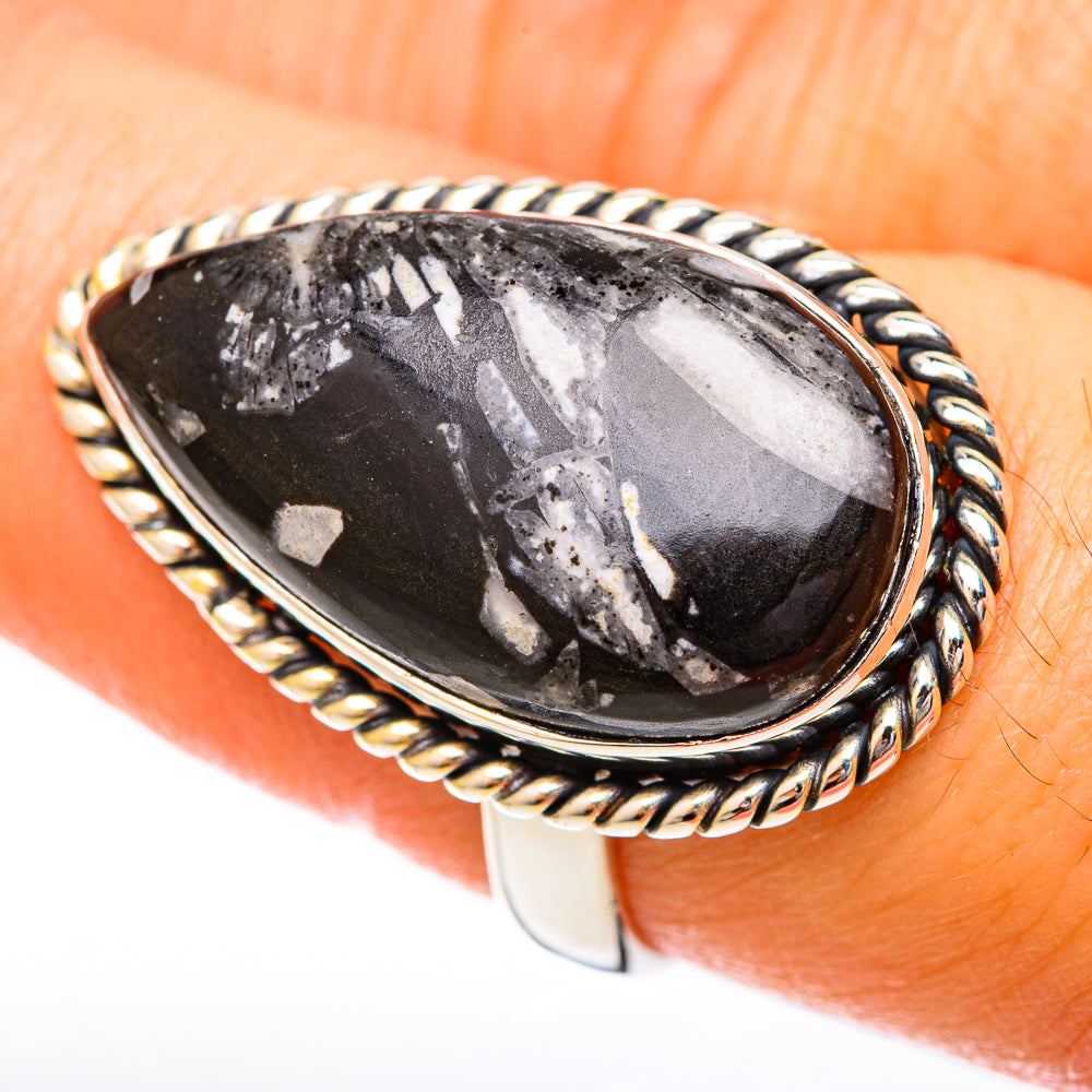 Chrysanthemum Stone Rings handcrafted by Anasilvercos - RING122707