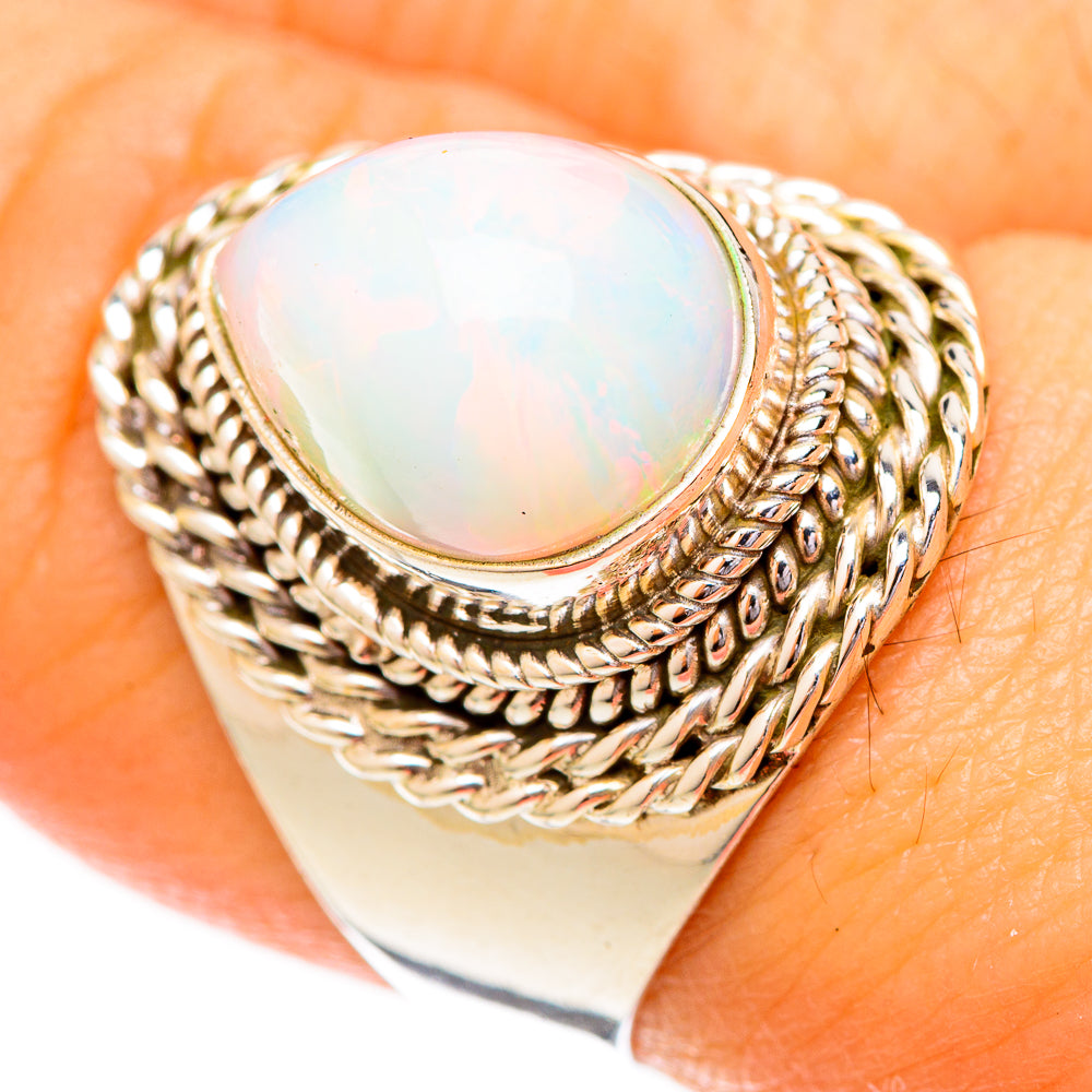 Ethiopian Opal Rings handcrafted by Anasilvercos - RING122711
