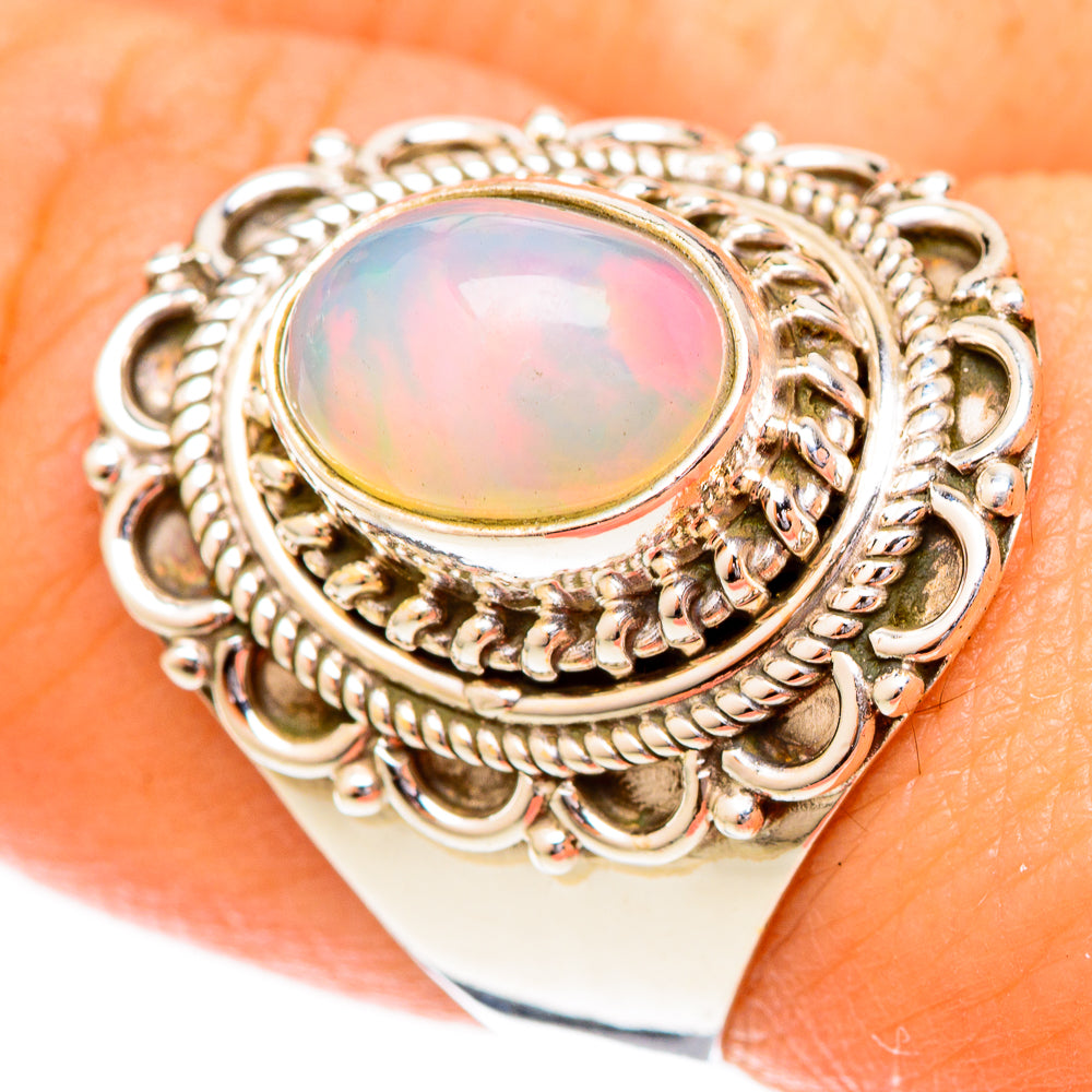 Ethiopian Opal Rings handcrafted by Anasilvercos - RING122712