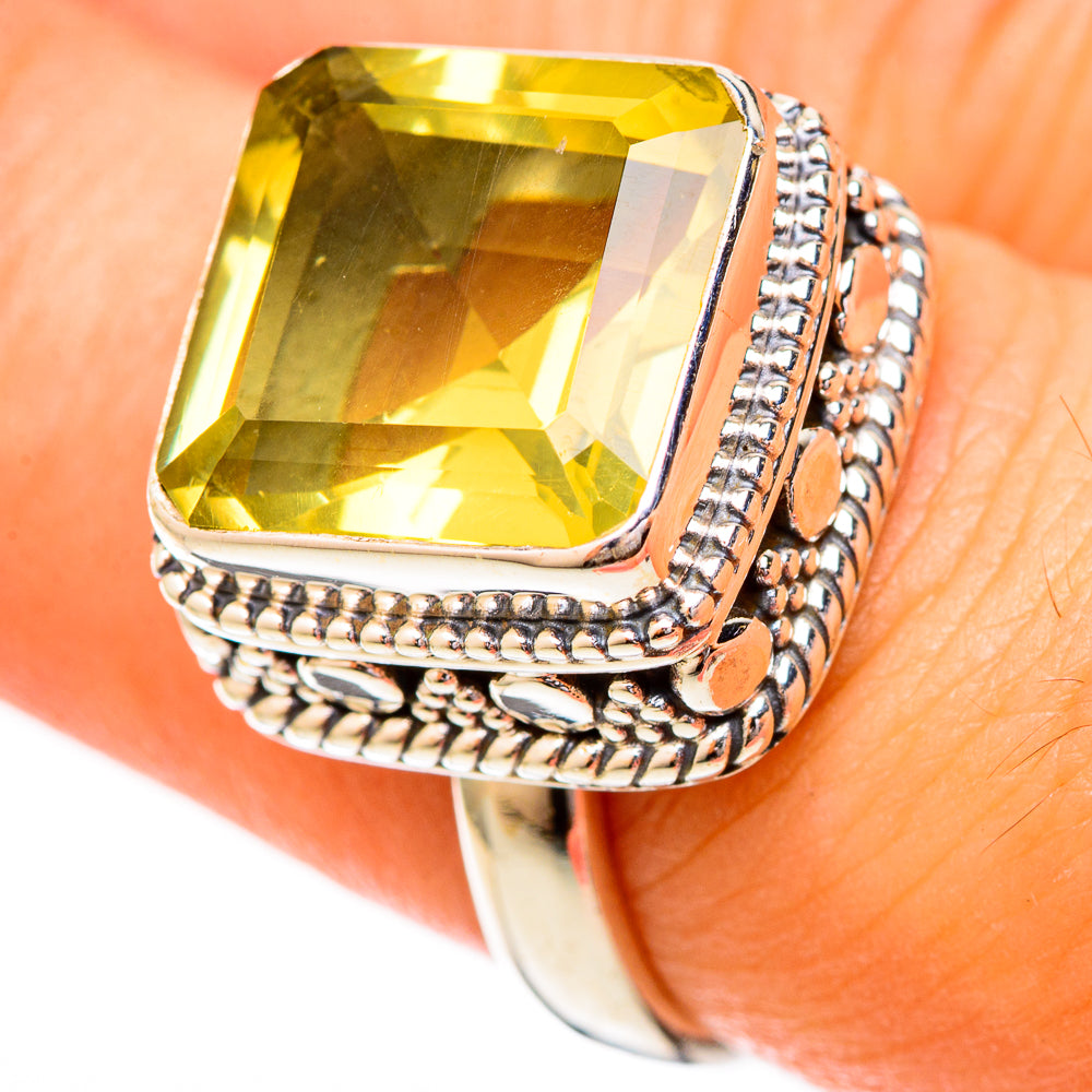 Citrine Rings handcrafted by Anasilvercos - RING122713