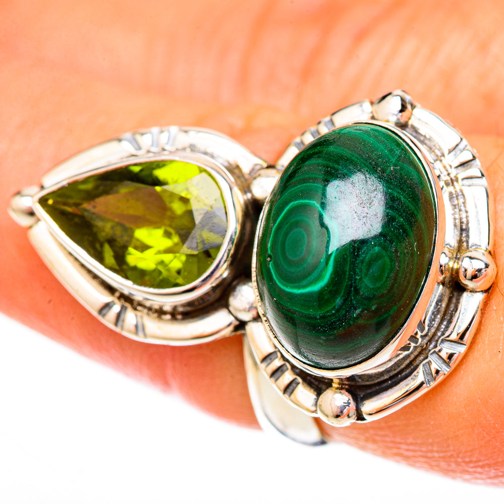 Malachite Rings handcrafted by Anasilvercos - RING122720