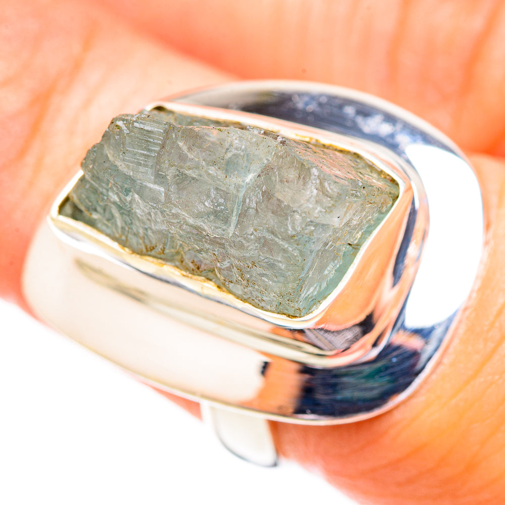 Aquamarine Rings handcrafted by Anasilvercos - RING122730