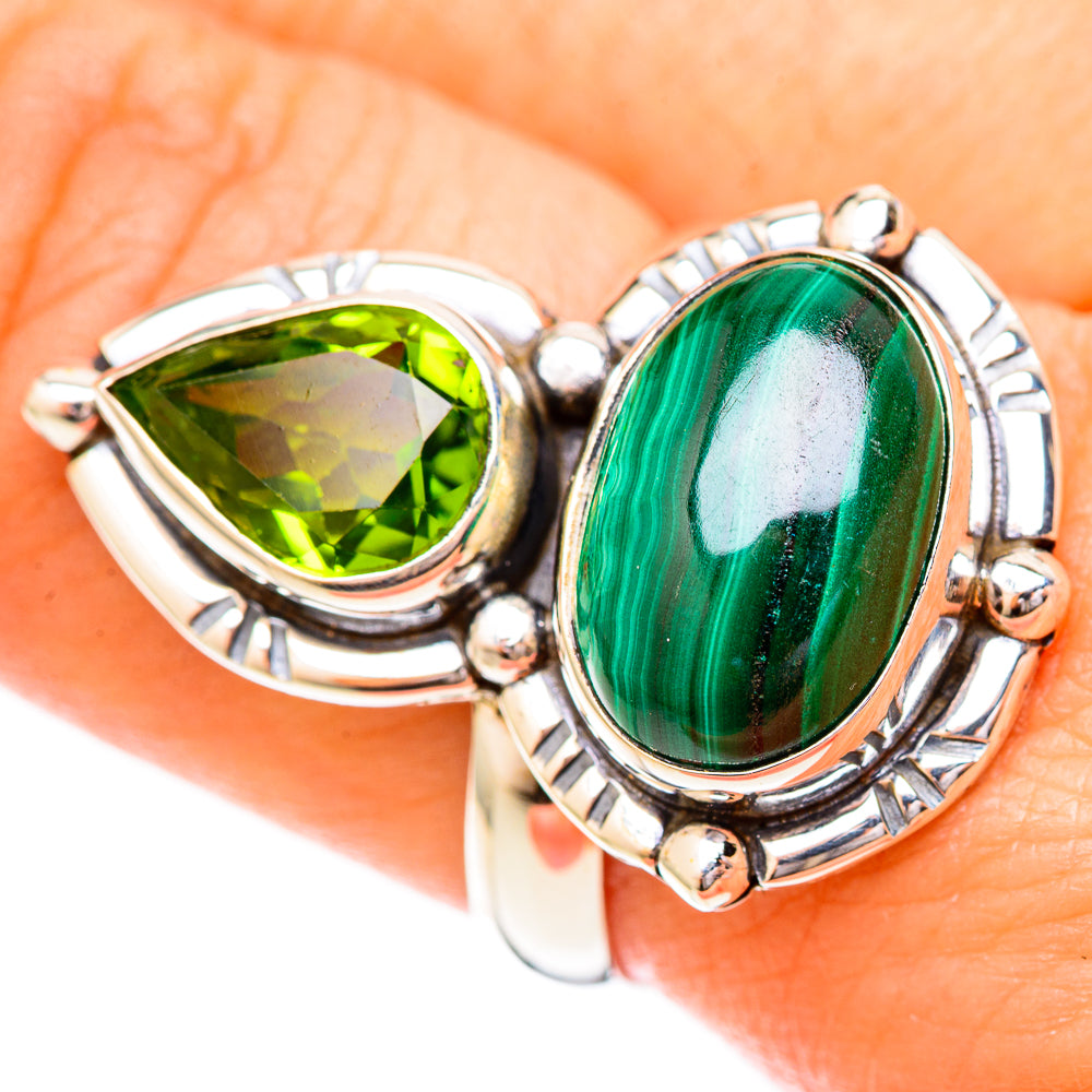 Malachite Rings handcrafted by Anasilvercos - RING122734