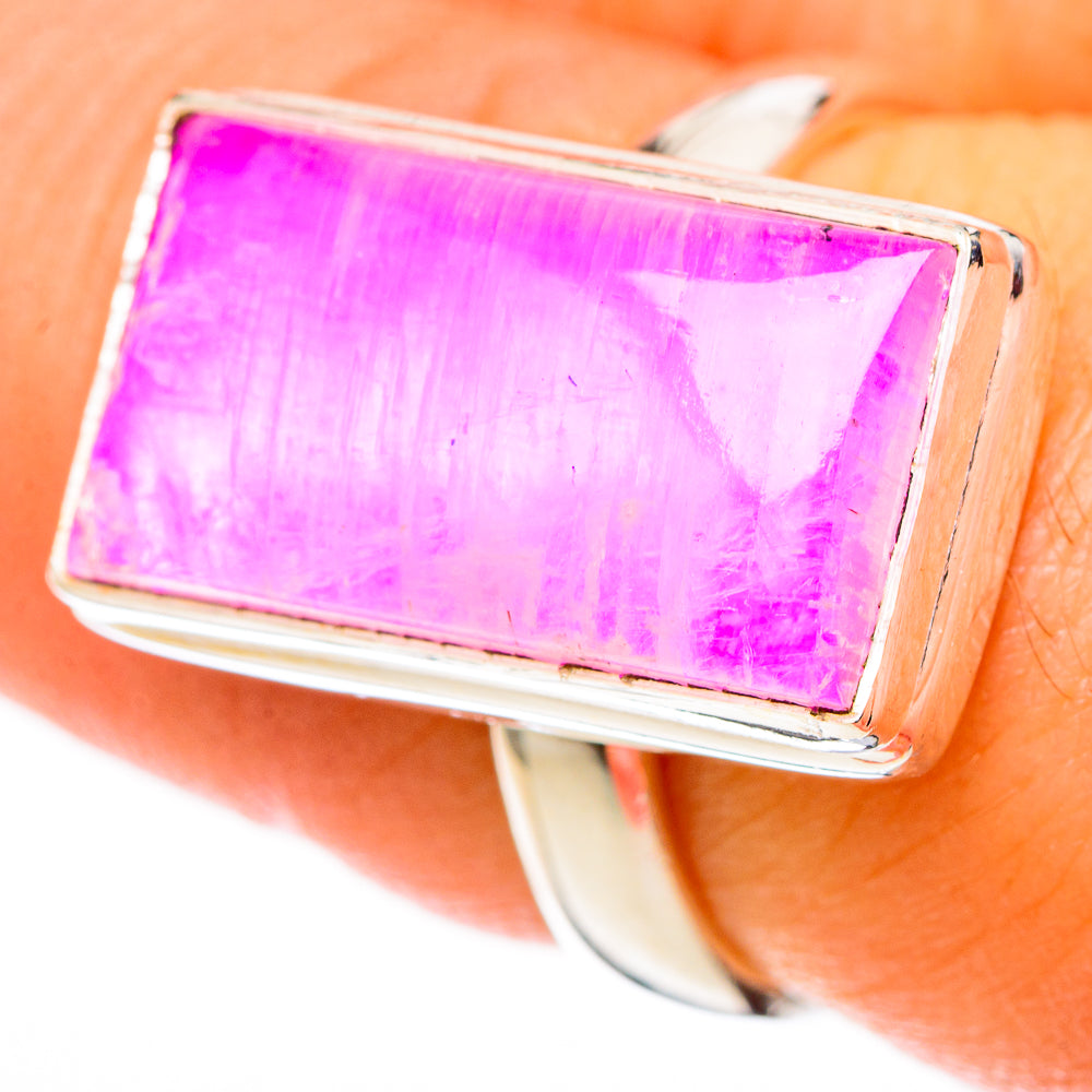 Pink Moonstone Rings handcrafted by Anasilvercos - RING122737