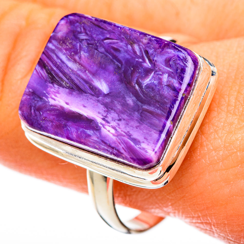 Charoite Rings handcrafted by Anasilvercos - RING122739