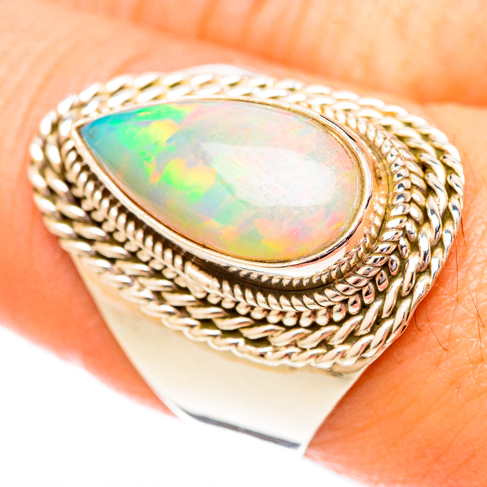 Ethiopian Opal Rings handcrafted by Anasilvercos - RING122745