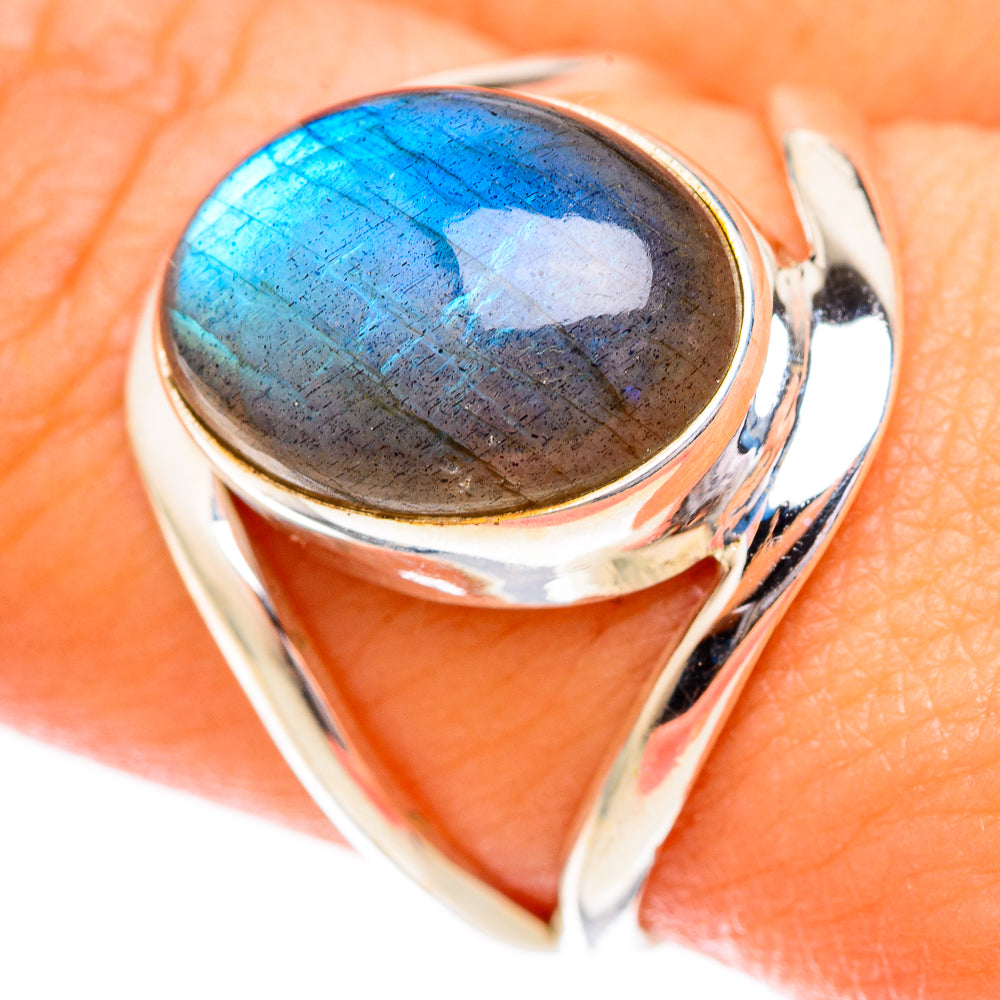 Labradorite Rings handcrafted by Anasilvercos - RING122748
