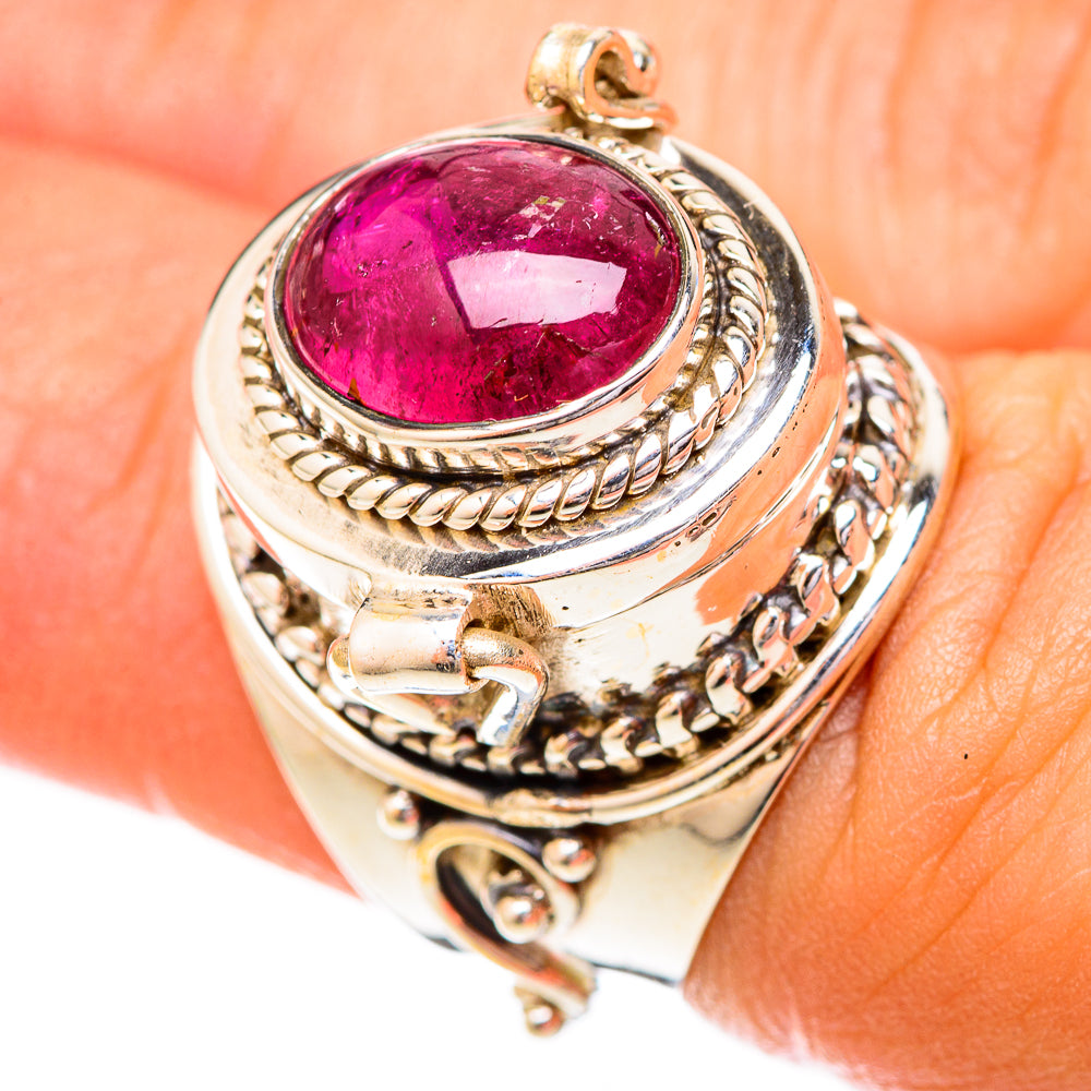 Pink Tourmaline Rings handcrafted by Anasilvercos - RING122755