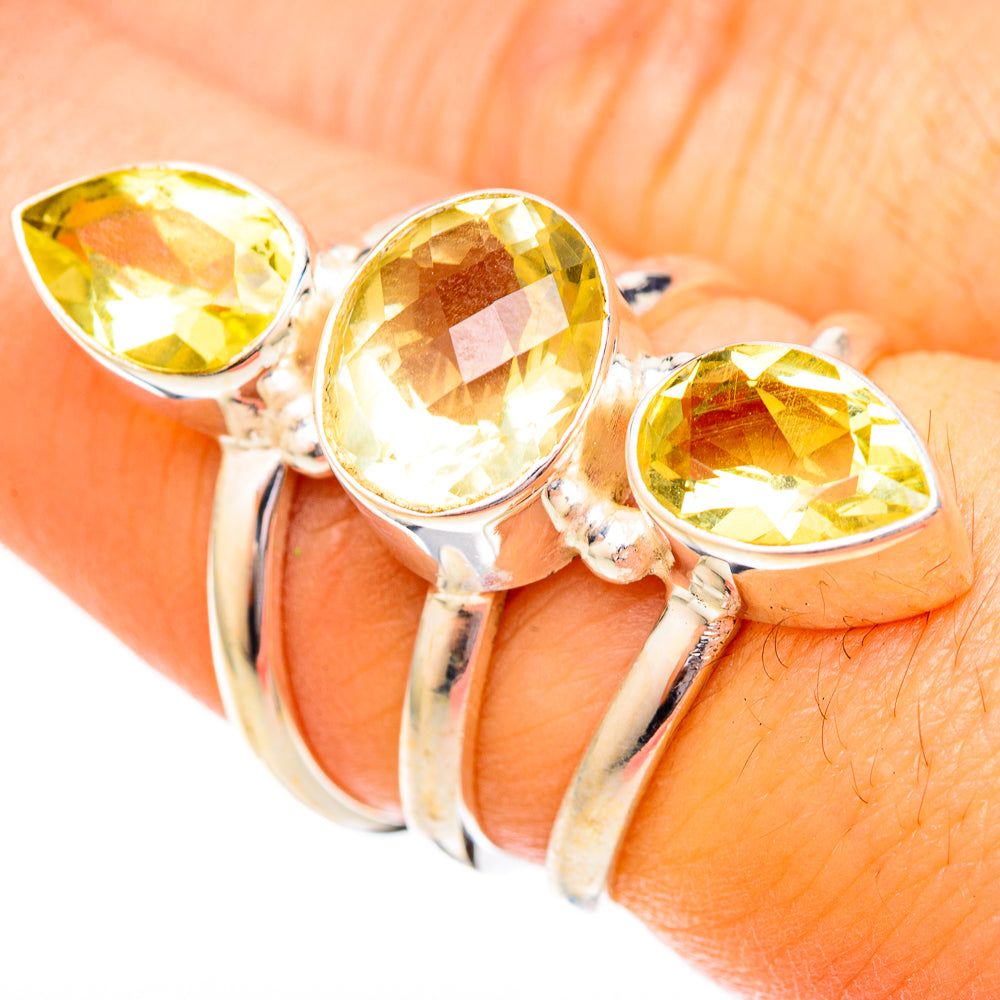 Citrine Rings handcrafted by Anasilvercos - RING122762