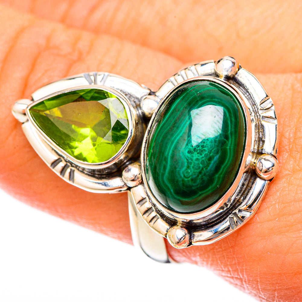 Malachite Rings handcrafted by Anasilvercos - RING122770