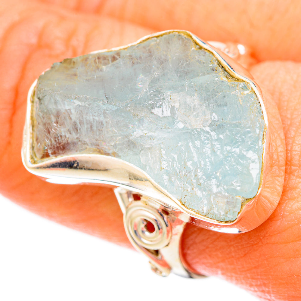 Aquamarine Rings handcrafted by Anasilvercos - RING122781