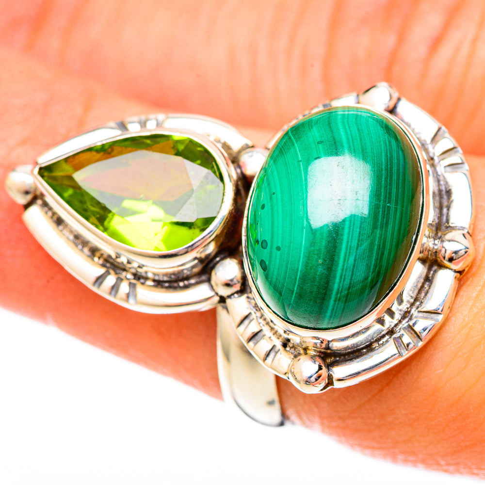 Malachite Rings handcrafted by Anasilvercos - RING122784