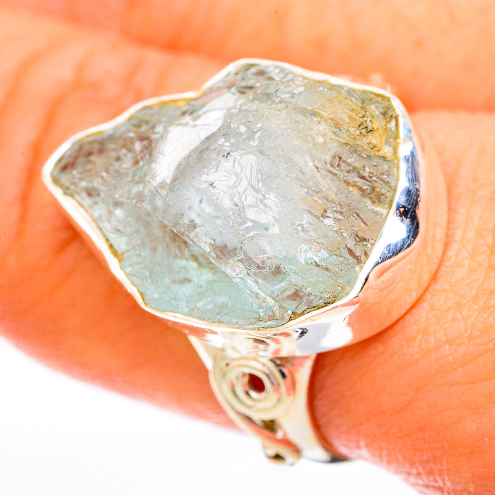 Aquamarine Rings handcrafted by Anasilvercos - RING122790