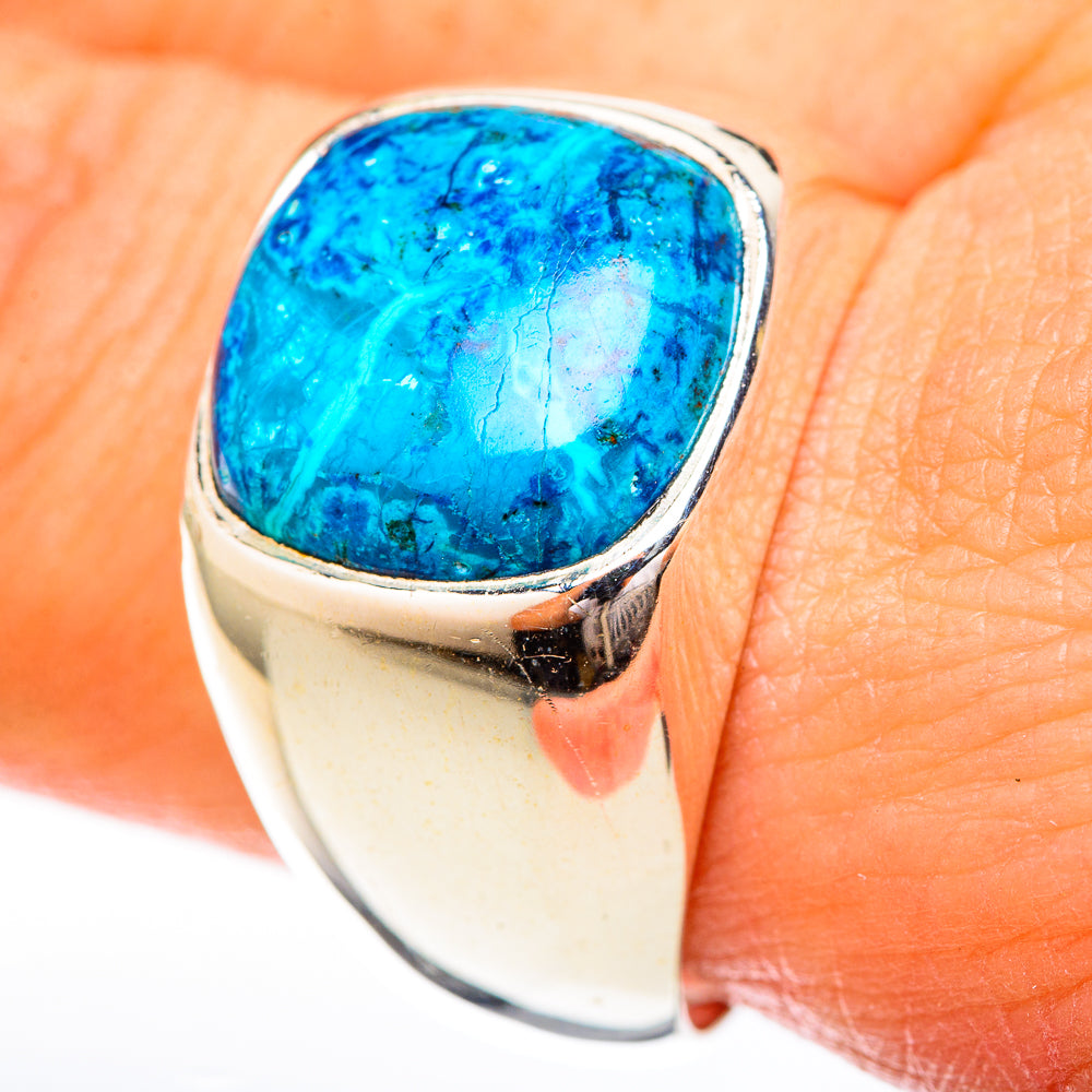 Chrysocolla Rings handcrafted by Anasilvercos - RING122791