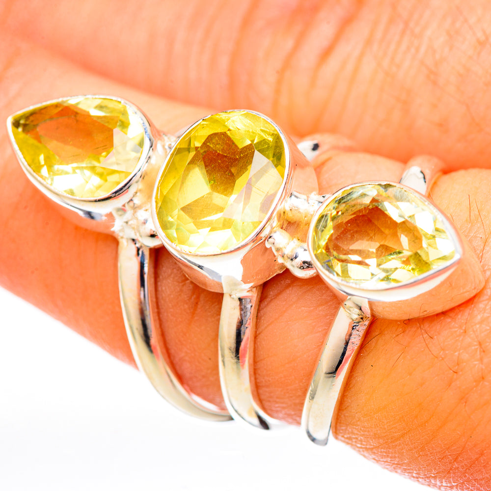Citrine Rings handcrafted by Anasilvercos - RING122811