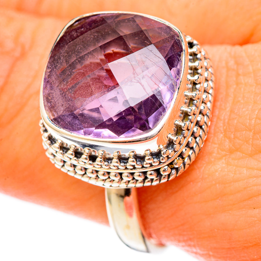 Amethyst Rings handcrafted by Anasilvercos - RING122820