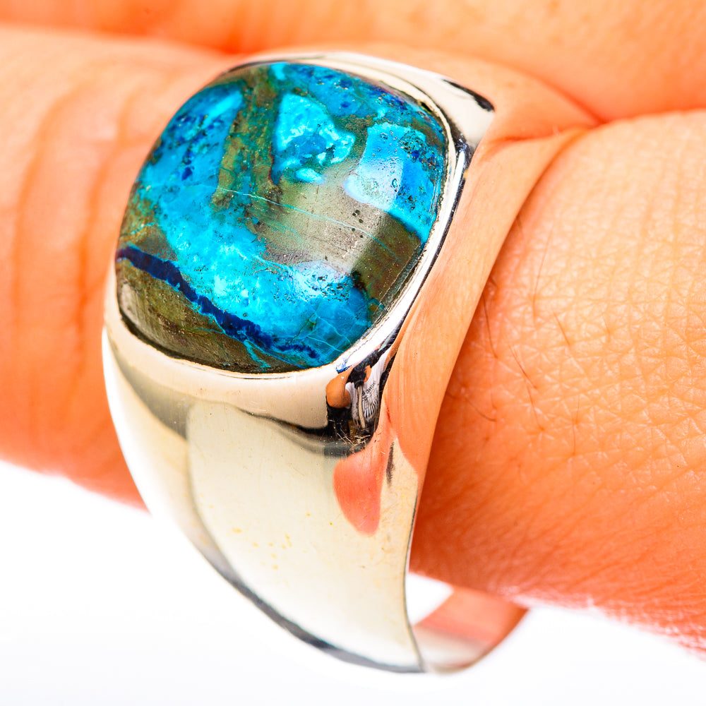 Chrysocolla Rings handcrafted by Anasilvercos - RING122827