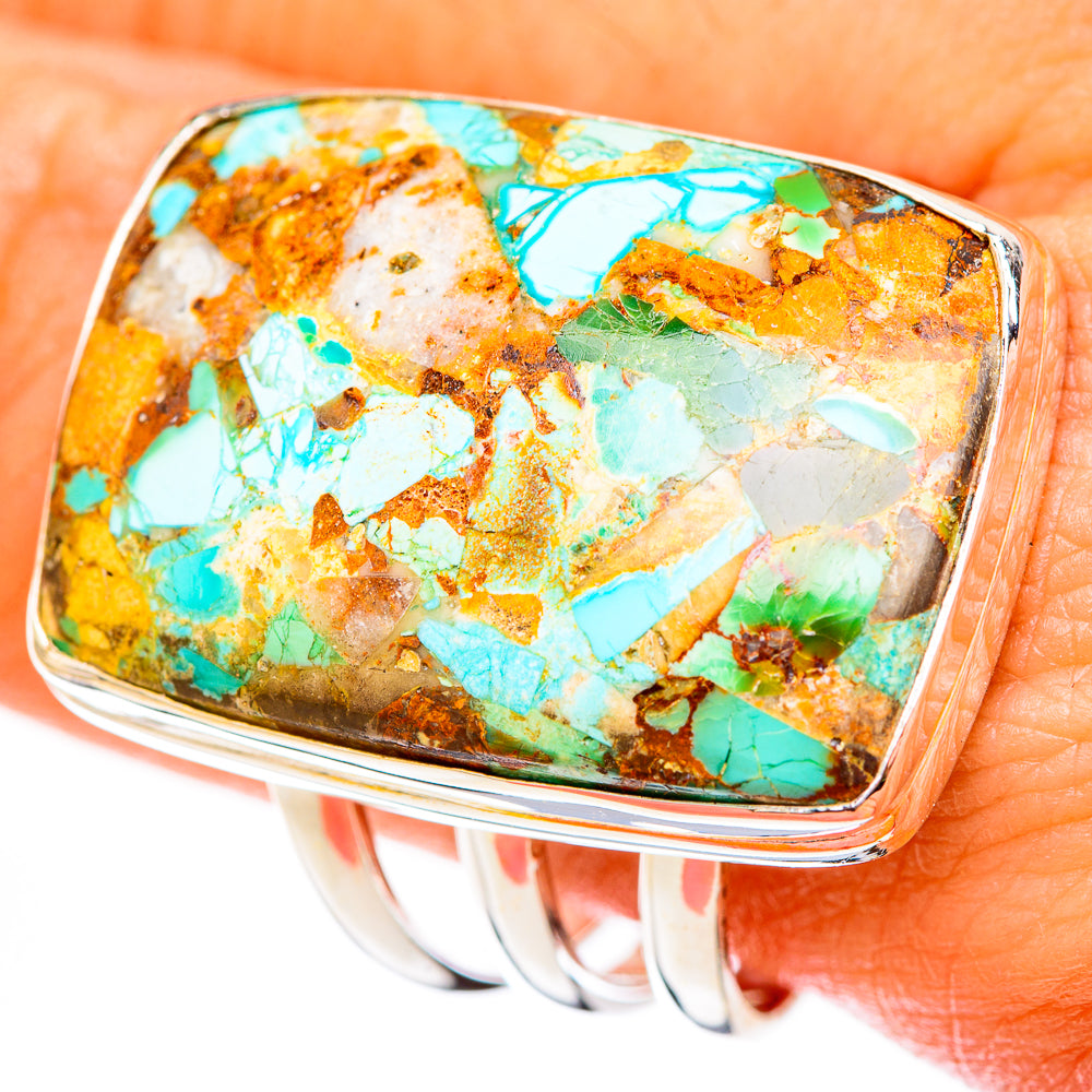 Chrysocolla Rings handcrafted by Anasilvercos - RING122834