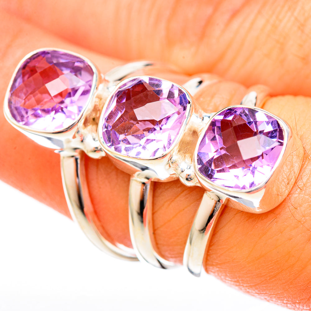 Amethyst Rings handcrafted by Anasilvercos - RING122849