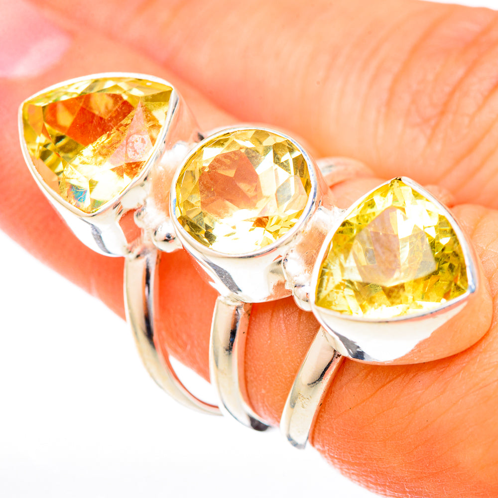Citrine Rings handcrafted by Anasilvercos - RING122860