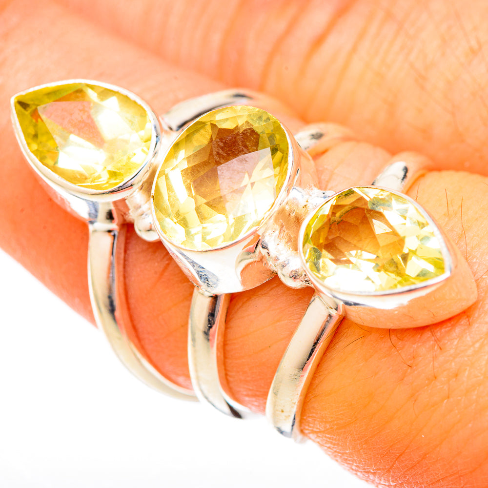 Citrine Rings handcrafted by Anasilvercos - RING122861