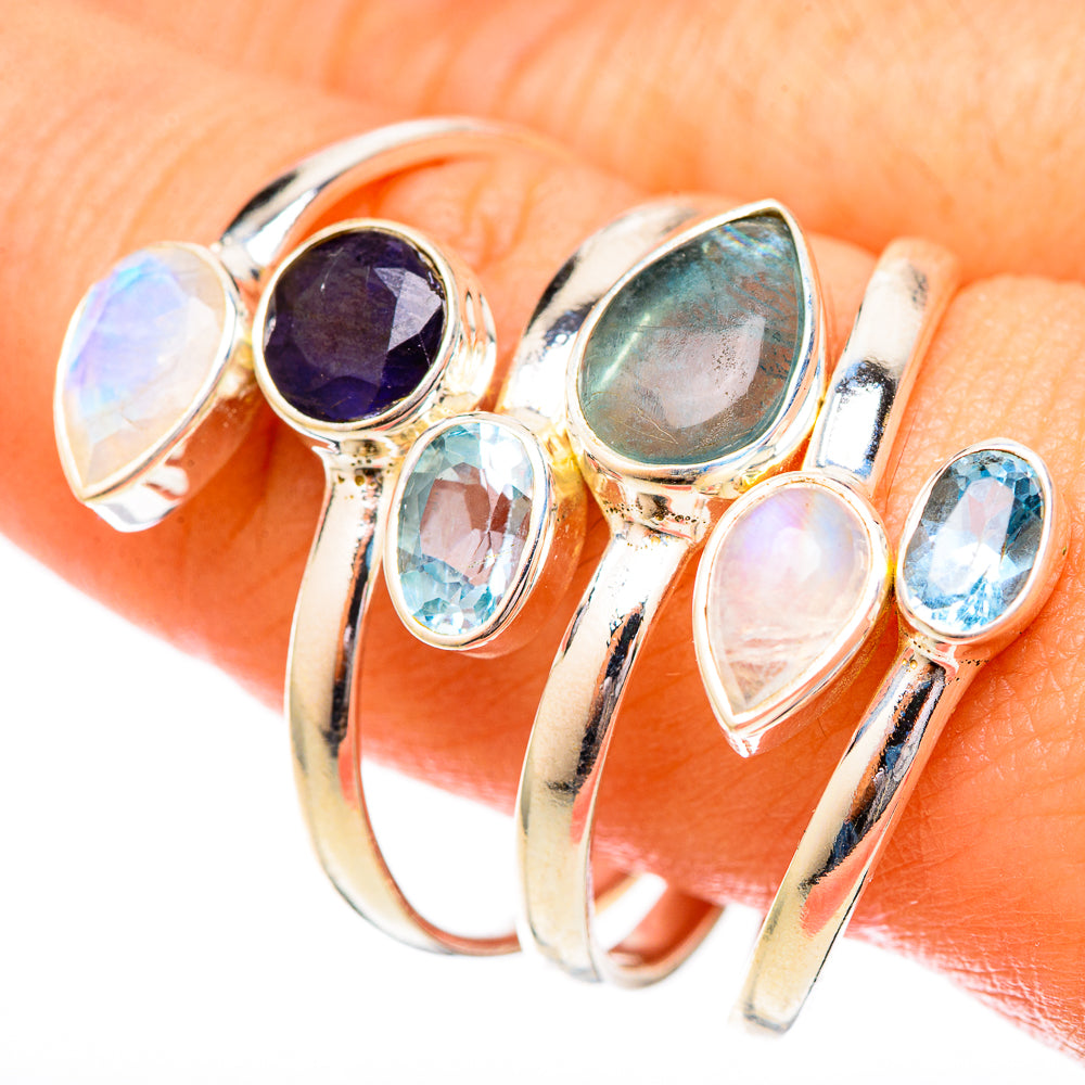 Labradorite Rings handcrafted by Anasilvercos - RING122862