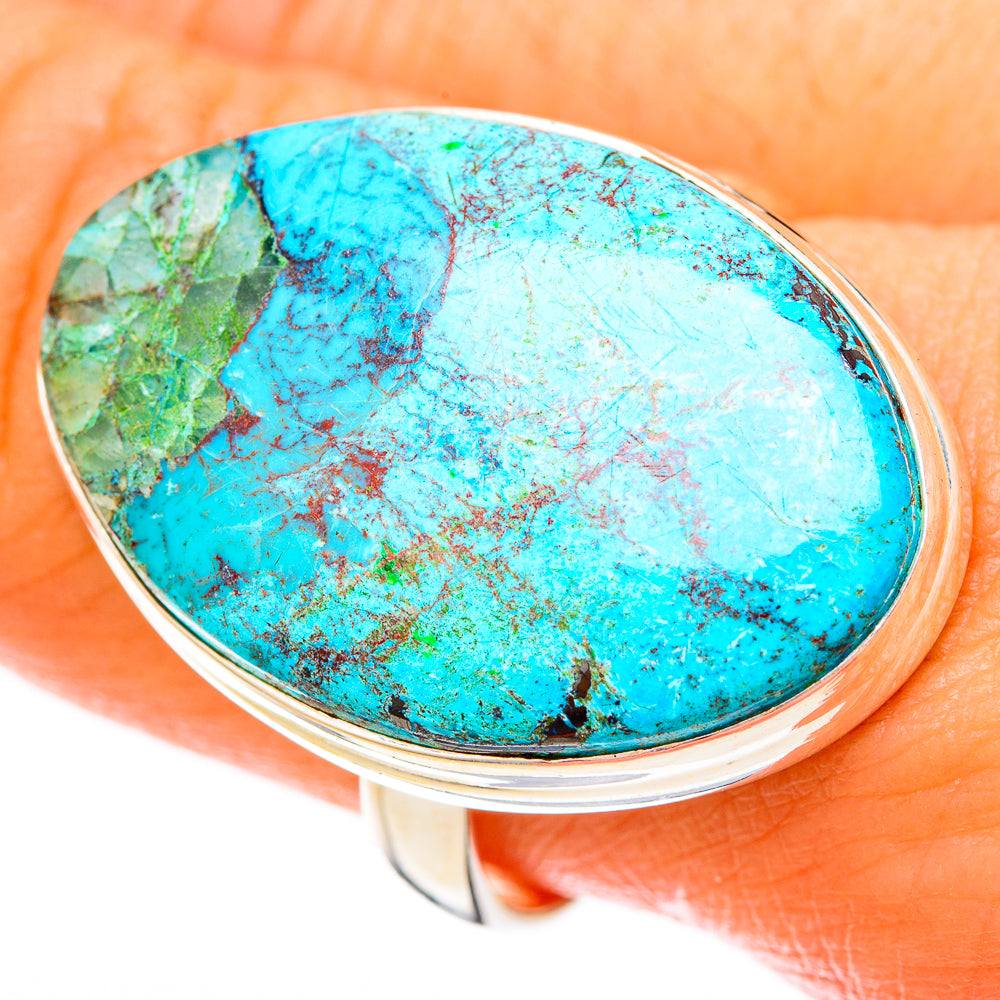 Chrysocolla Rings handcrafted by Anasilvercos - RING122868